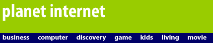 Пример верхнего меню Planet Internet site www.planet.nl (4 кб)